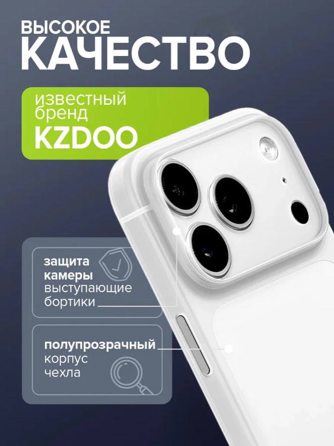 Чехол K-DOO AIR SKIN iPhone 17 Pro, белый