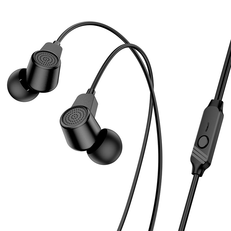 Наушники проводные BOROFONE BM64 Goalant universal earphones 3.5mm, черные
