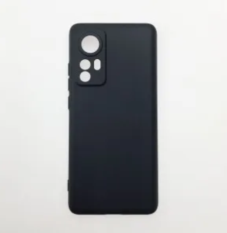 Чехол силиконовый матовый Xiaomi Mi 12, черный