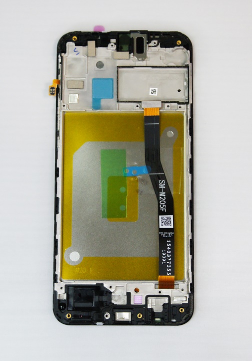 Дисплей Samsung M205FN GALAXY M20 в сборе с тачскрином и рамкой, Черный (OR100%)