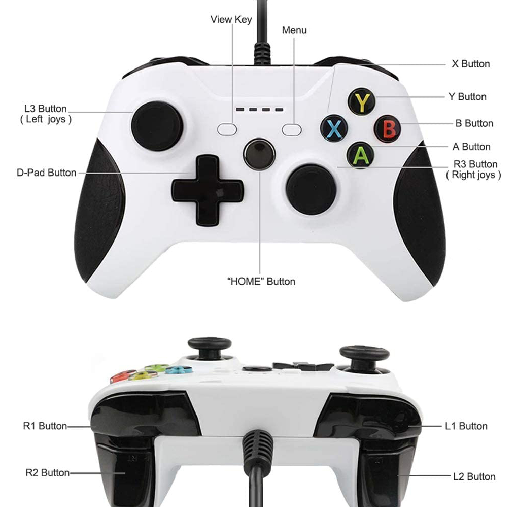 Геймпад игровой проводной для XBOX ONE OT-PCG17 цвет белый