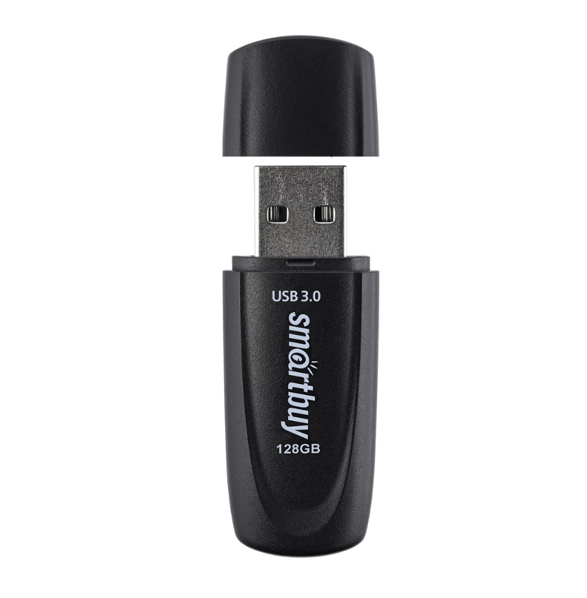 UFD флеш-накопитель Smartbuy 128 GB USB 3.0 Scout, черный