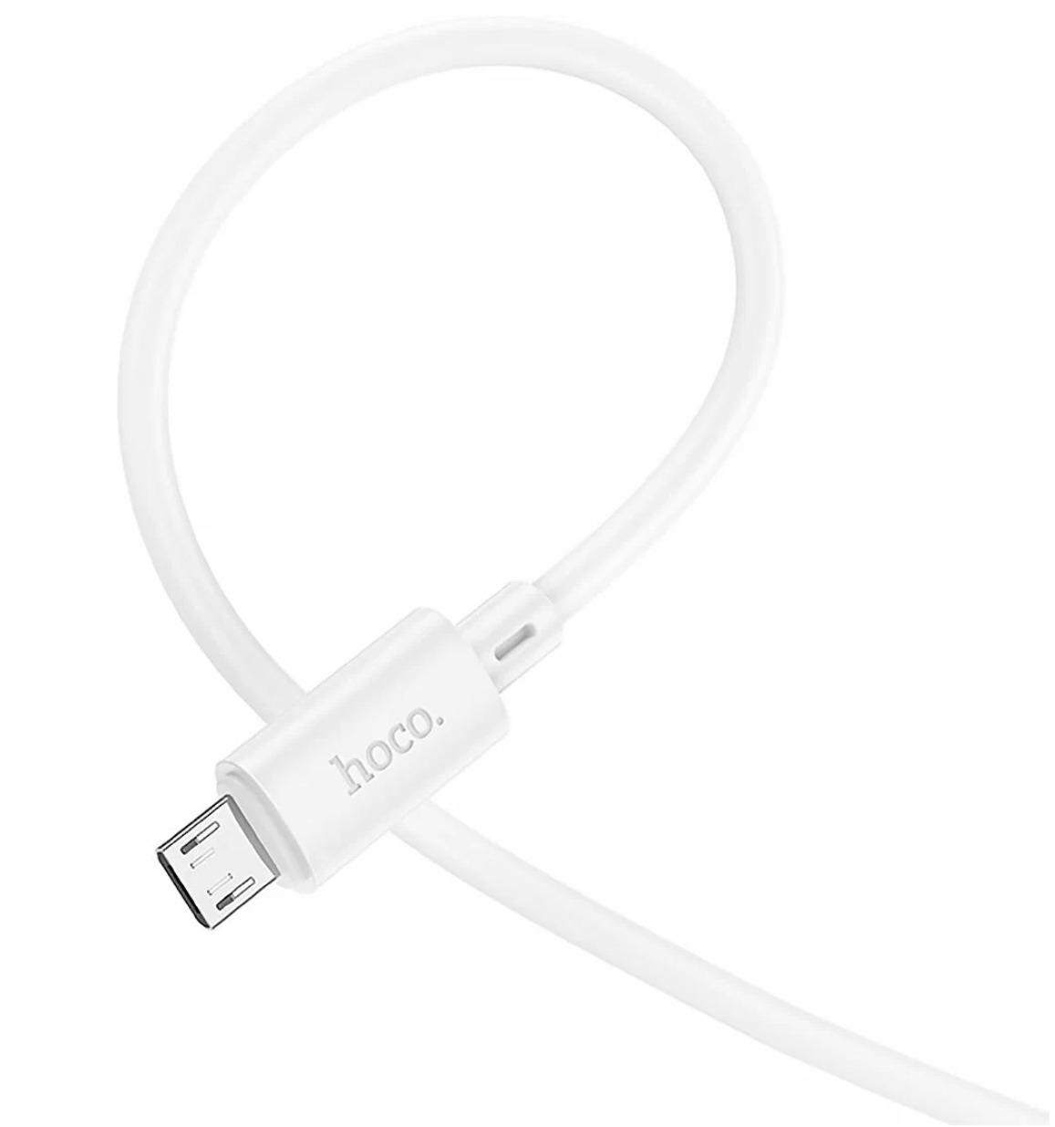 USB кабель micro USB HOCO X88 Gratified (100см. 2.1A), белый