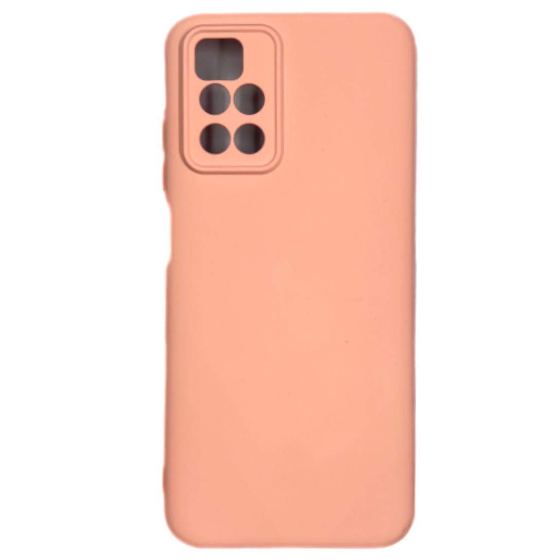 Чехол силиконовый гладкий Soft Touch Xiaomi Redmi 10, персиковый