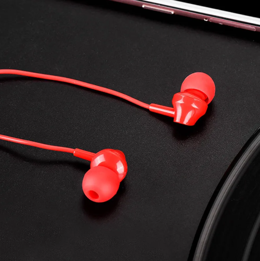 Наушники HOCO M14 Inital Sound universal earphone с микрофоном, красный