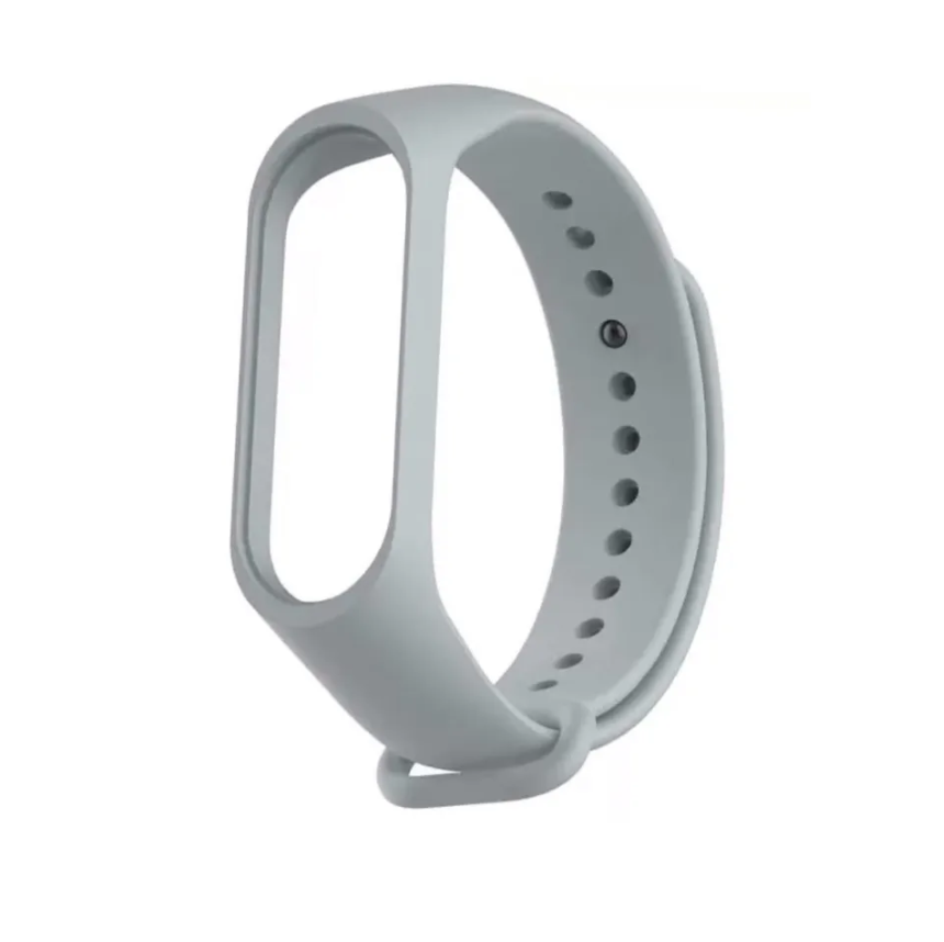 Ремешок силиконовый для Mi Band 3/ 4, серый №10