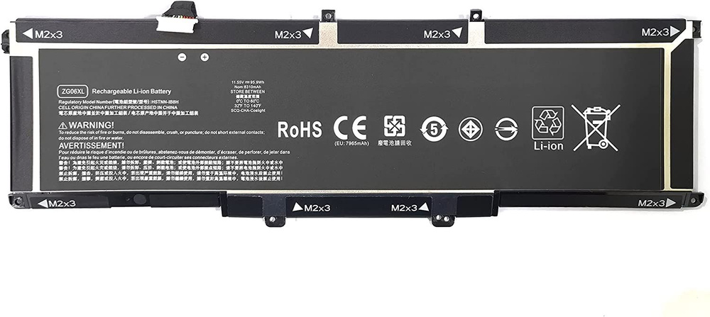 АКБ ZG06XL для ноутбука HP EliteBook 1050 G1 11.55V 7965mAh (Org)