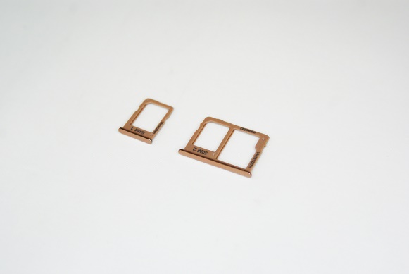 Держатель Sim Samsung J415F/ J610F (J4 Plus/ J6 Plus 2018) комплект 2шт, золото