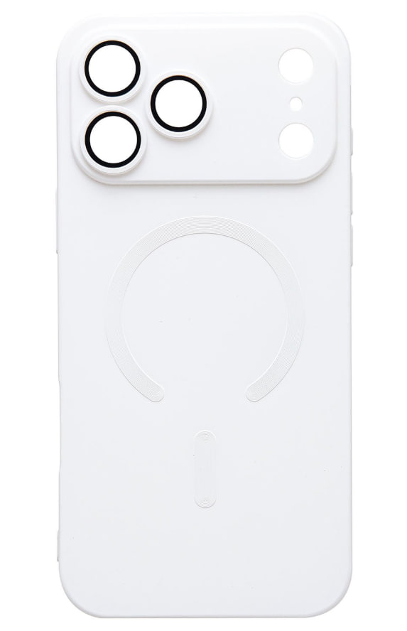 Чехол силиконовый MagSafe Matte iPhone 17 Pro Max, белый