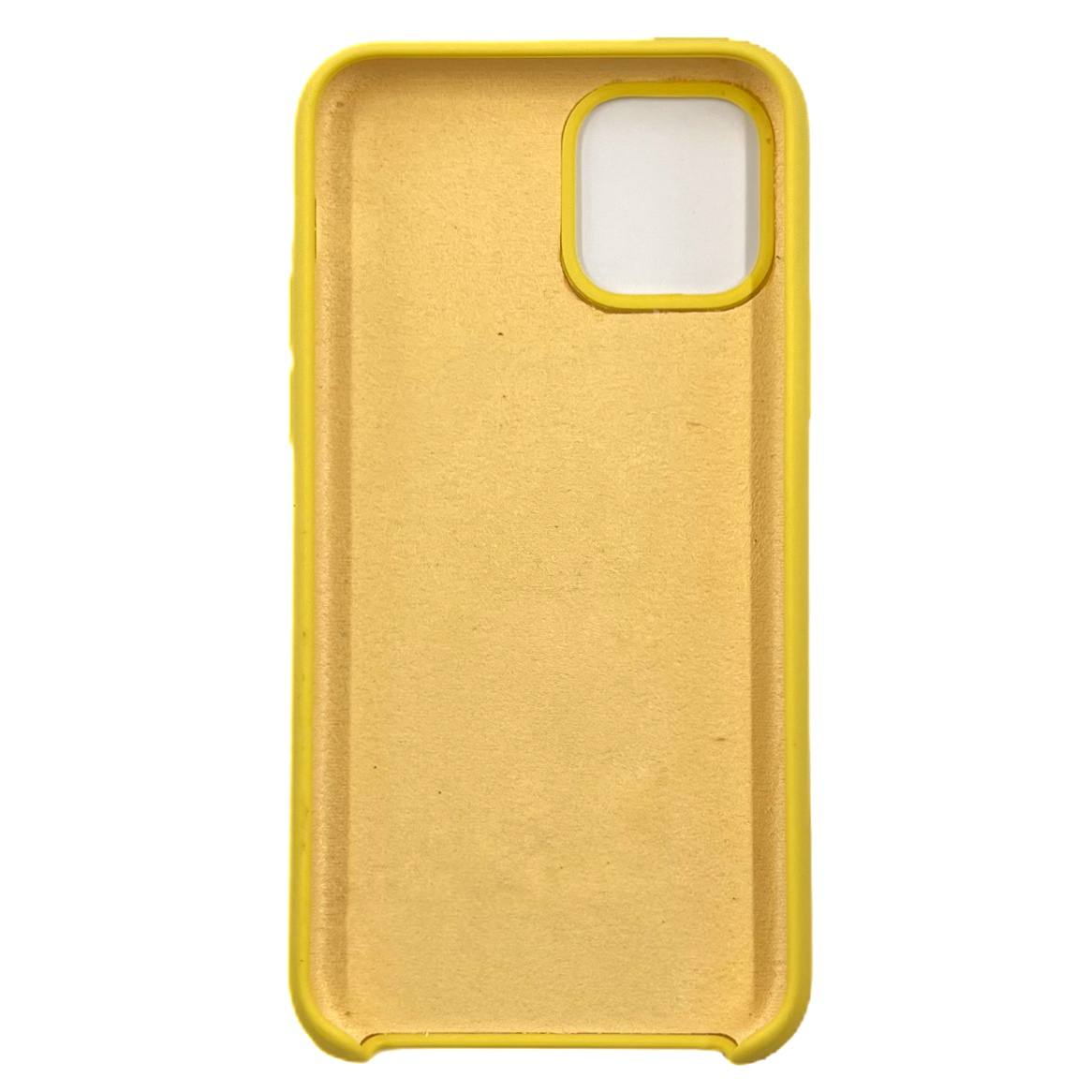 Чехол силиконовый гладкий Soft Touch iPhone 11 Pro, ярко-желтый №55