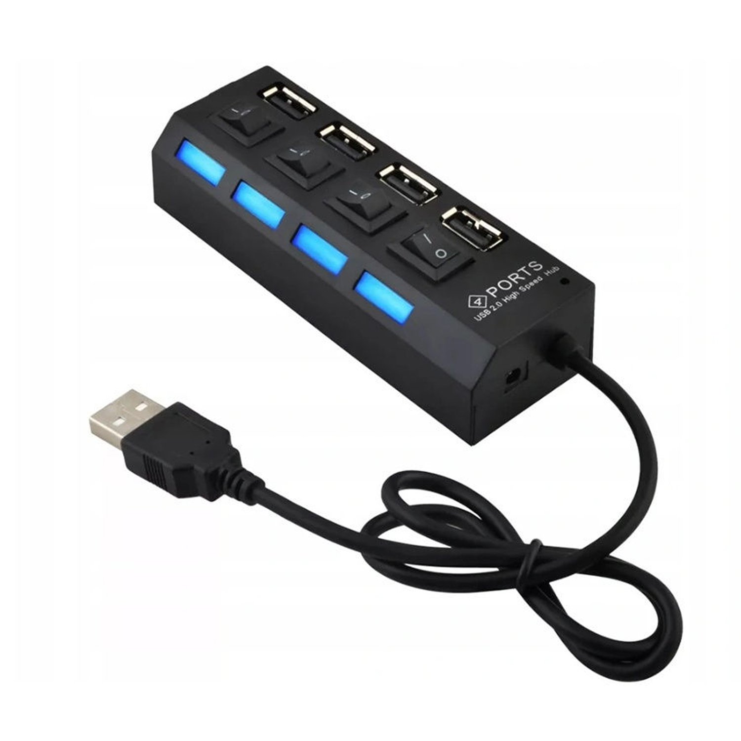 HUB-USB HUB01 4USB, черный