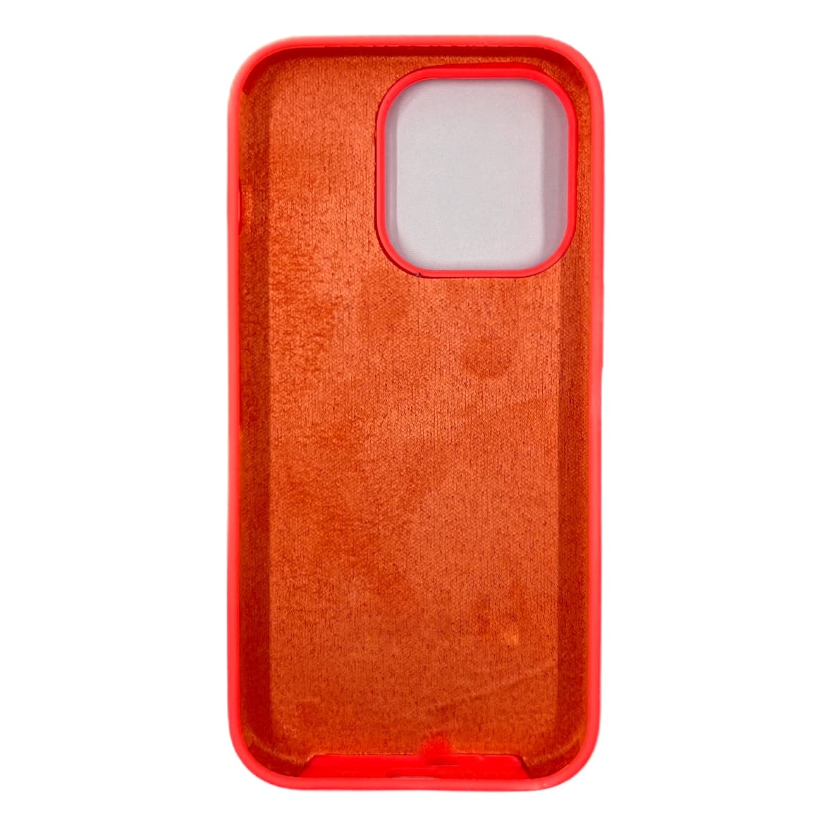 Чехол силиконовый гладкий Soft Touch iPhone 14 Pro, фуксия (закрытый низ)
