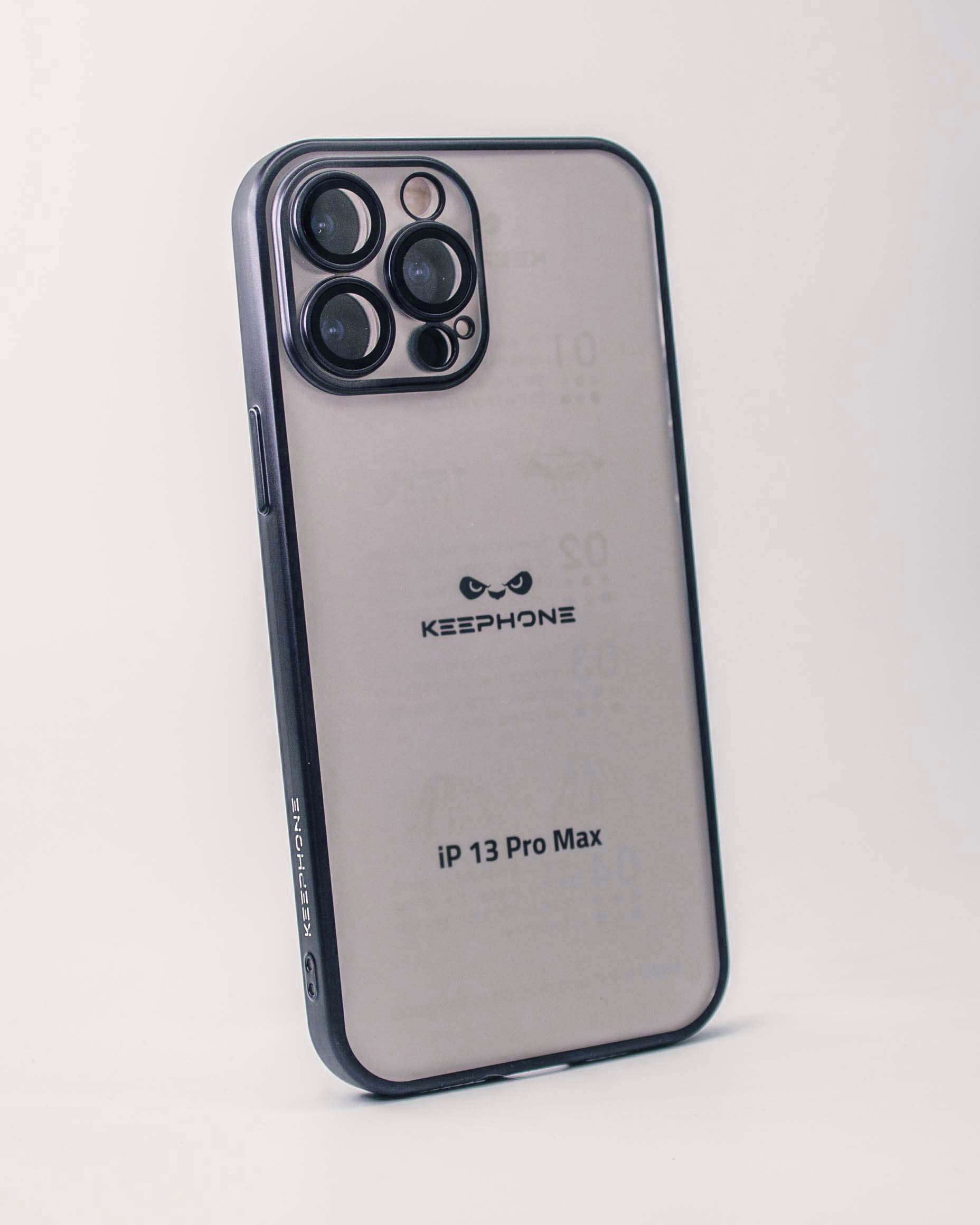 Чехол KeepHone iPhone 13 Pro Max с защитной линзой, черный