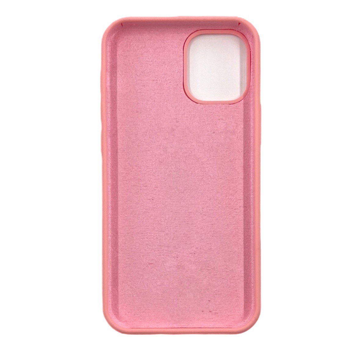 Чехол силиконовый гладкий Soft Touch iPhone 12 mini, светло-розовый №12 (закрытый низ)