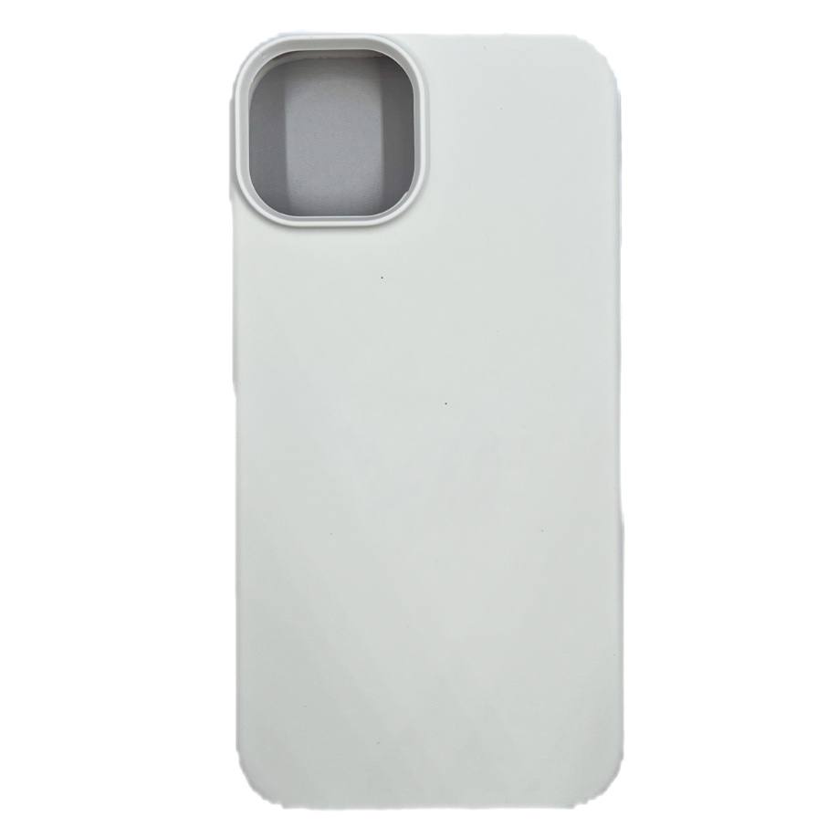 Чехол силиконовый гладкий Soft Touch iPhone 14, белый №9 (закрытый низ)