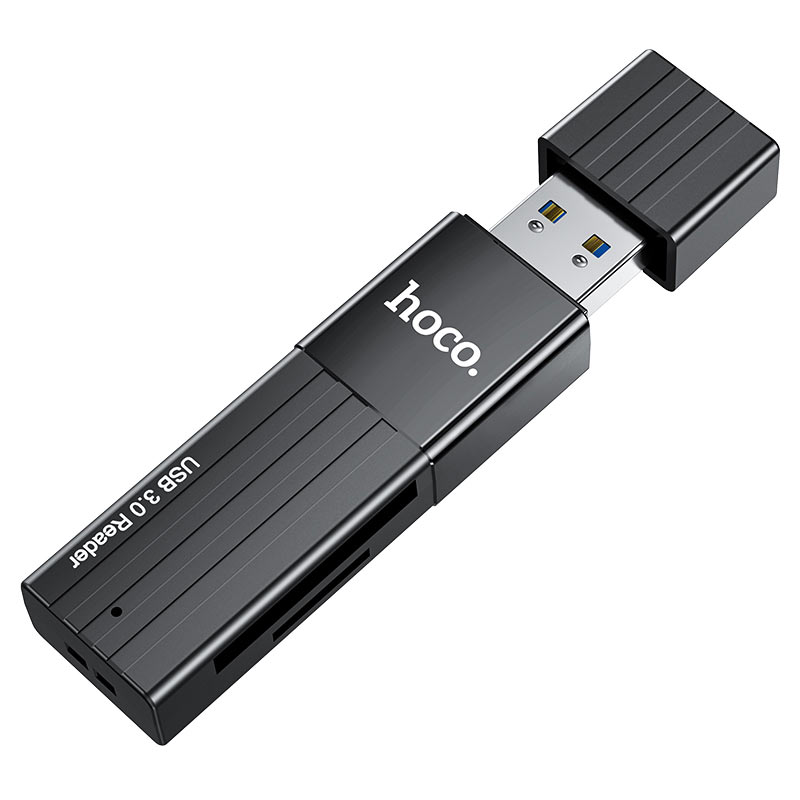 Card-Reader HOCO HB20 Mindful 2-в-1 USB3.0, USB - TF/SD, черный