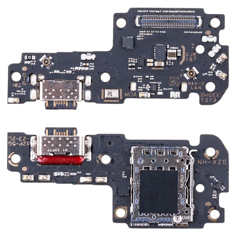 Шлейф Xiaomi Redmi 12C плата системный разъем и микрофон