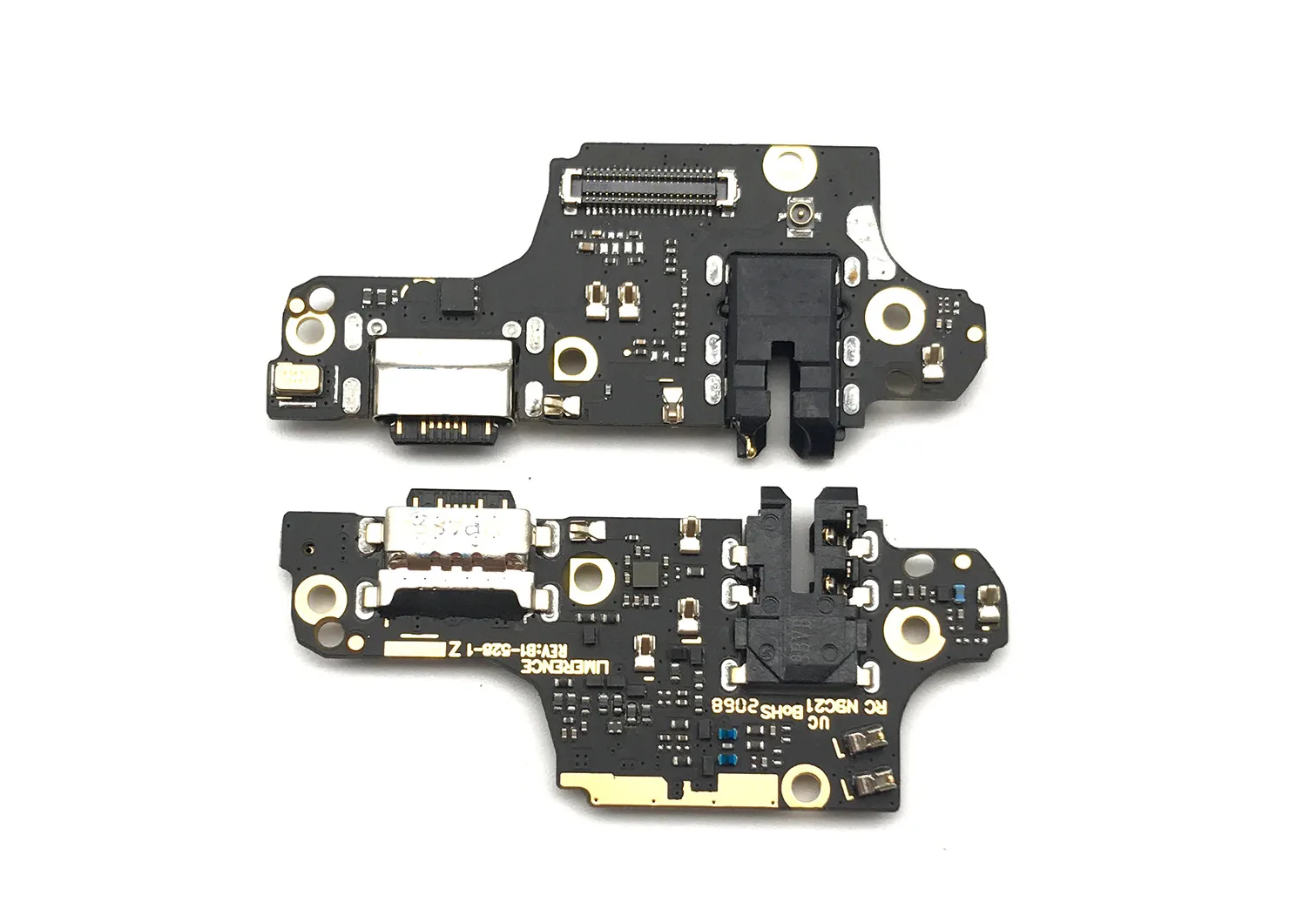 Шлейф Xiaomi Redmi Note 9S/ Note 9 Pro плата с разъемом зарядки, разъемом гарнитуры и микрофоном