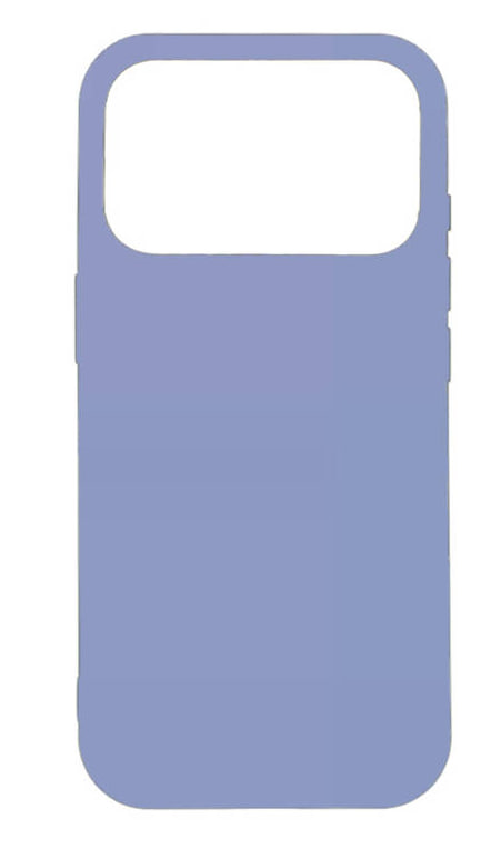 Чехол силиконовый гладкий Soft Touch iPhone 17 Pro, лавандовый (закрытый низ)