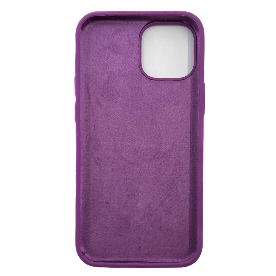 Чехол силиконовый гладкий Soft Touch iPhone 13 mini, сливовый (закрытый низ)