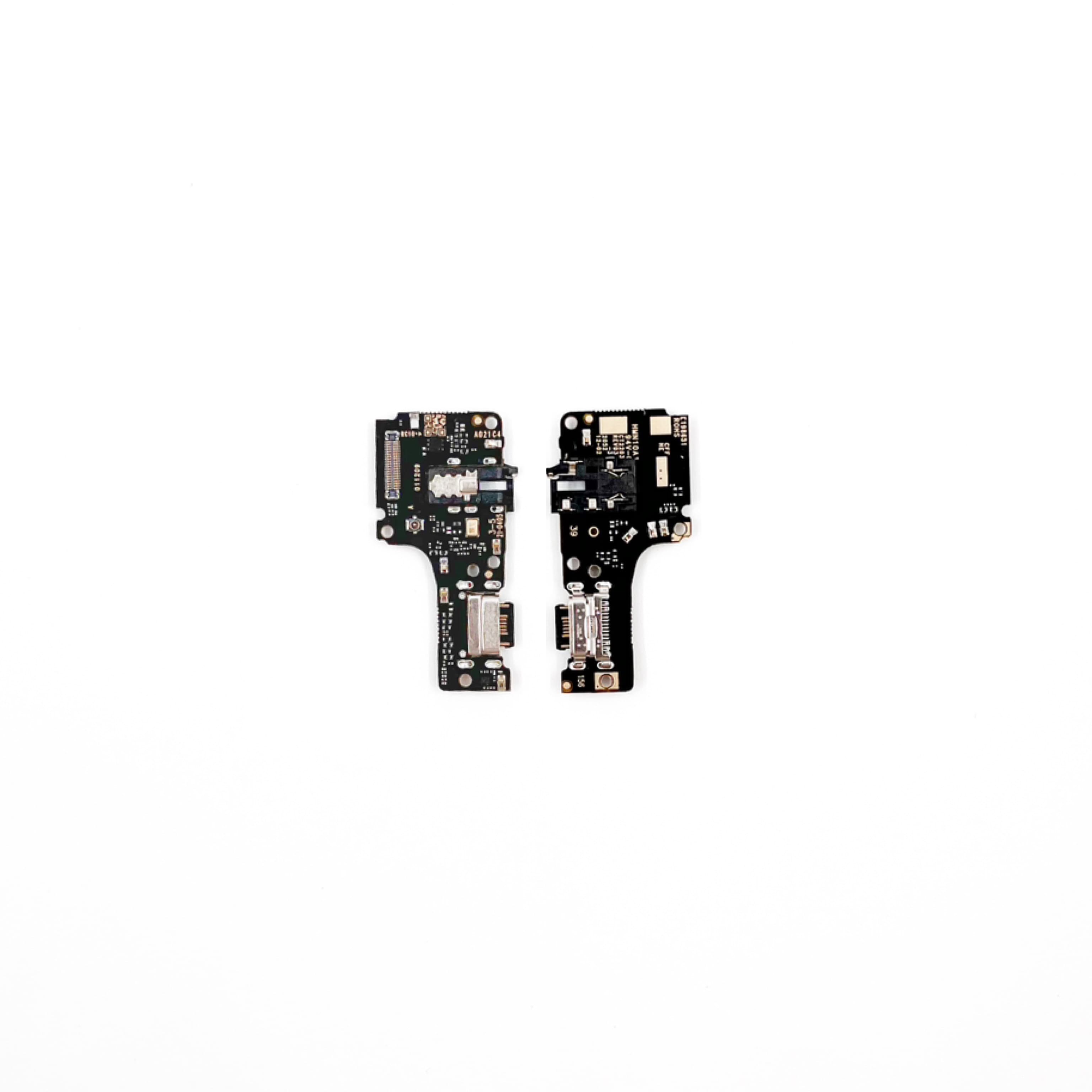 Шлейф Xiaomi Redmi Note 10 4G плата на разъем зарядки, разъем гарнитуры и микрофон (Org)