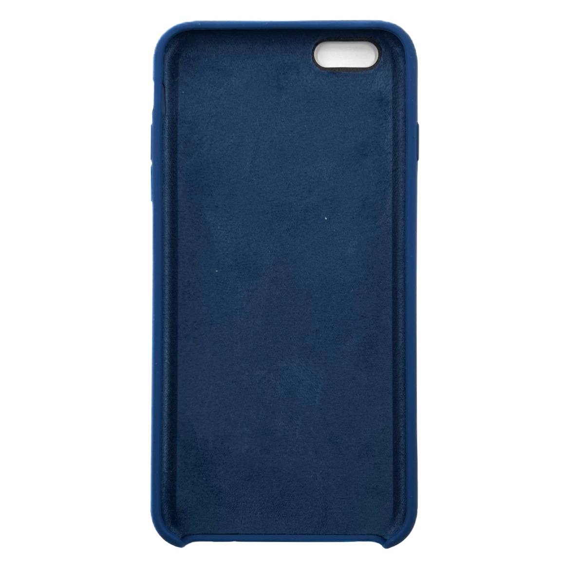 Чехол силиконовый гладкий Soft Touch iPhone 6 Plus/ 6S Plus, синий кобальт №20