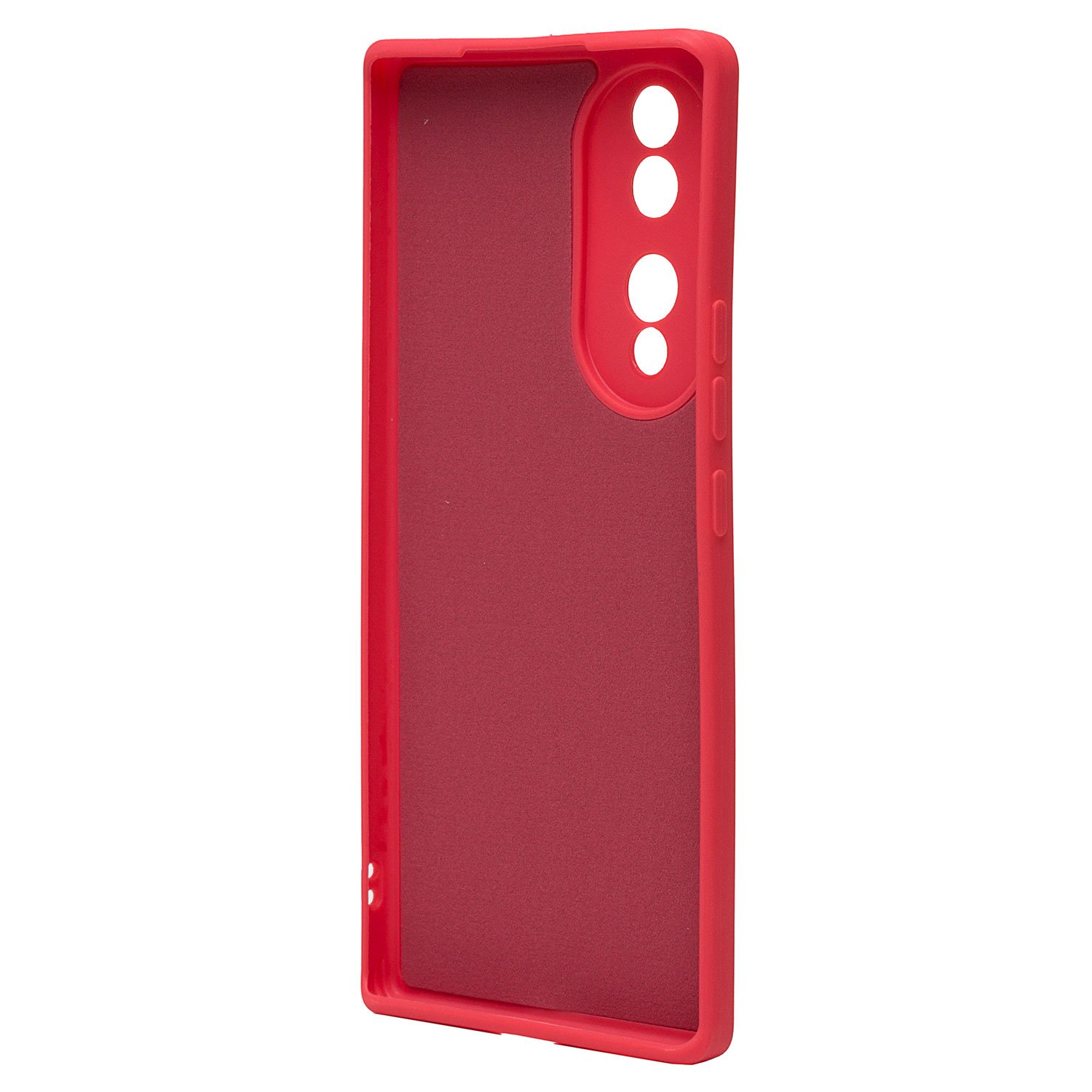 Чехол силиконовый гладкий Soft Touch Huawei Honor 70 5G, бордовый