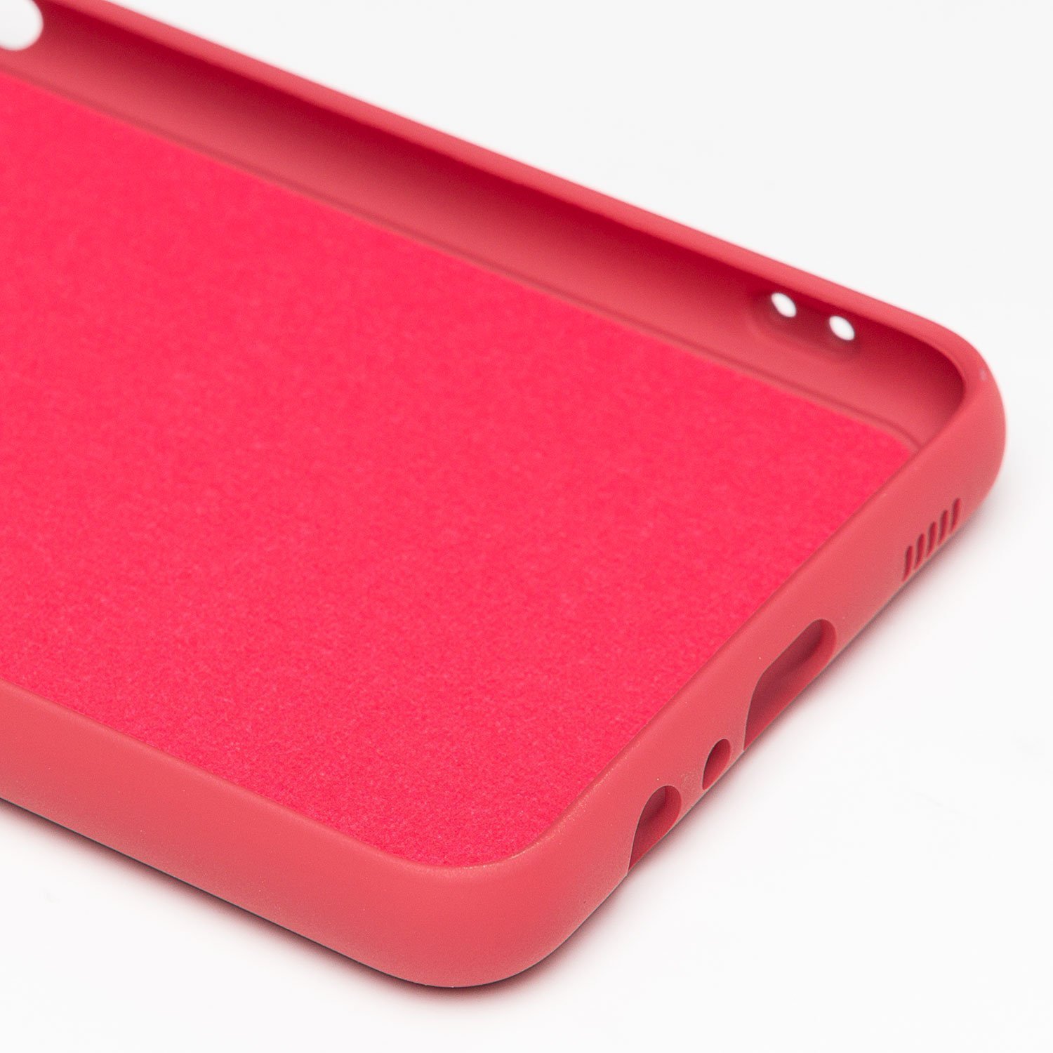 Чехол силиконовый гладкий Soft Touch Samsung A12, бордовый