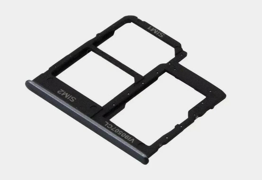 Держатель Sim Samsung A405 (A40, черный