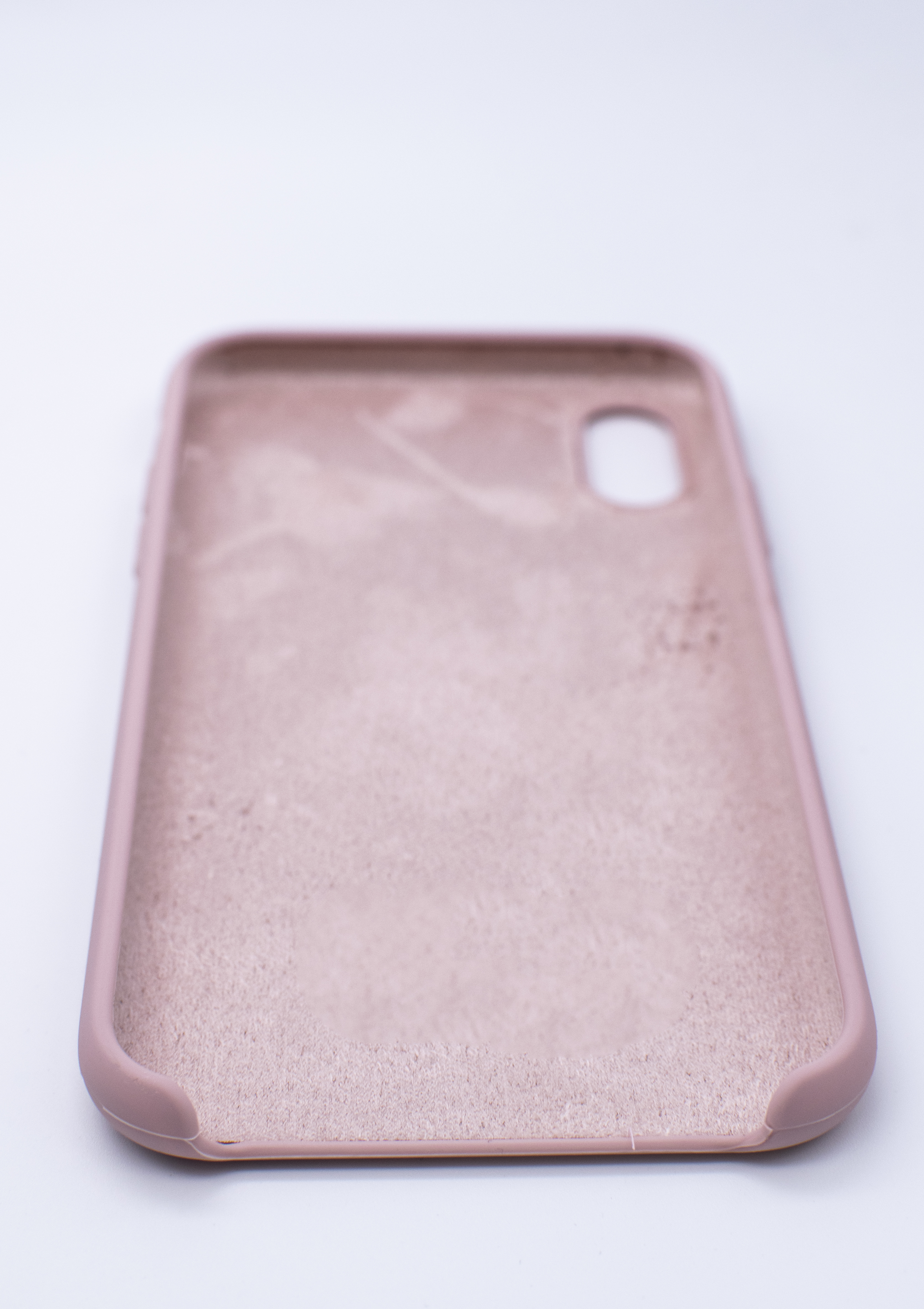 Чехол силиконовый гладкий Soft Touch iPhone X/ XS, розовый песок №19