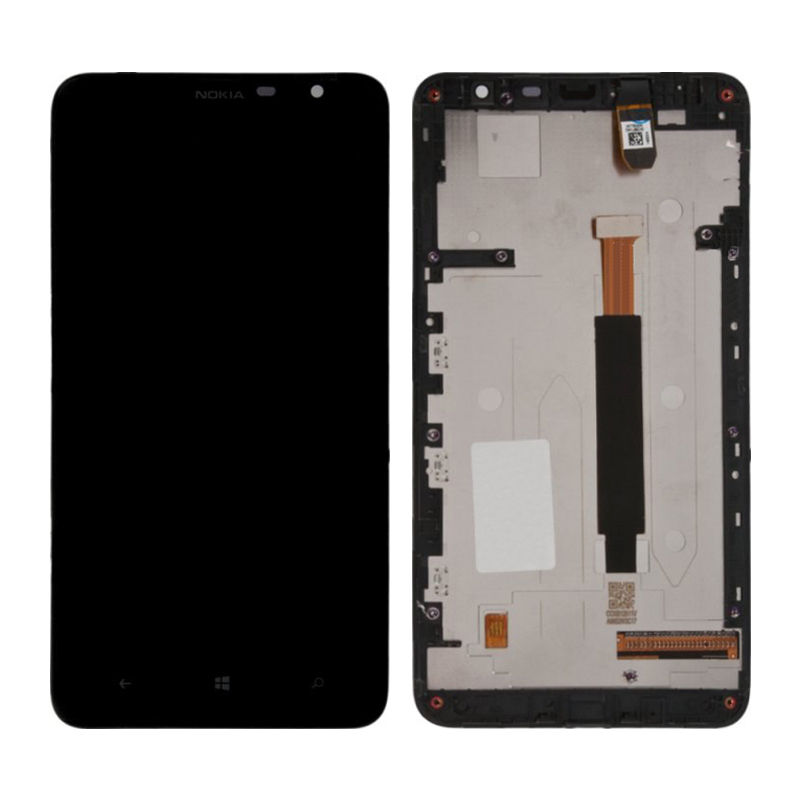 Дисплей Nokia 1320 Lumia в сборе с тачскрином (Черный)