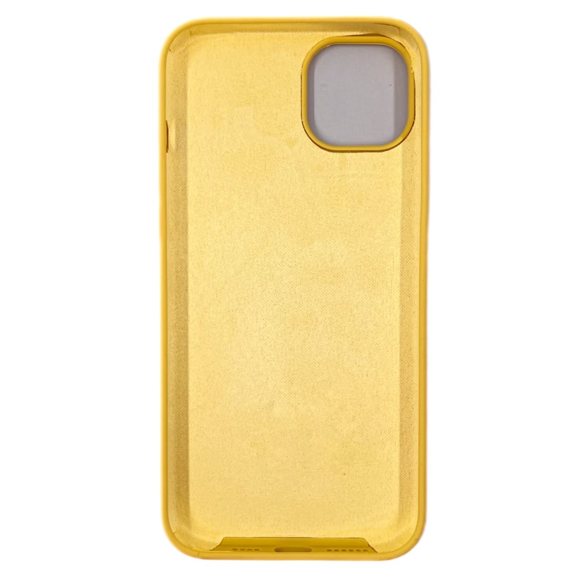 Чехол силиконовый гладкий Soft Touch iPhone 14 Plus, желтый №4 (закрытый низ)