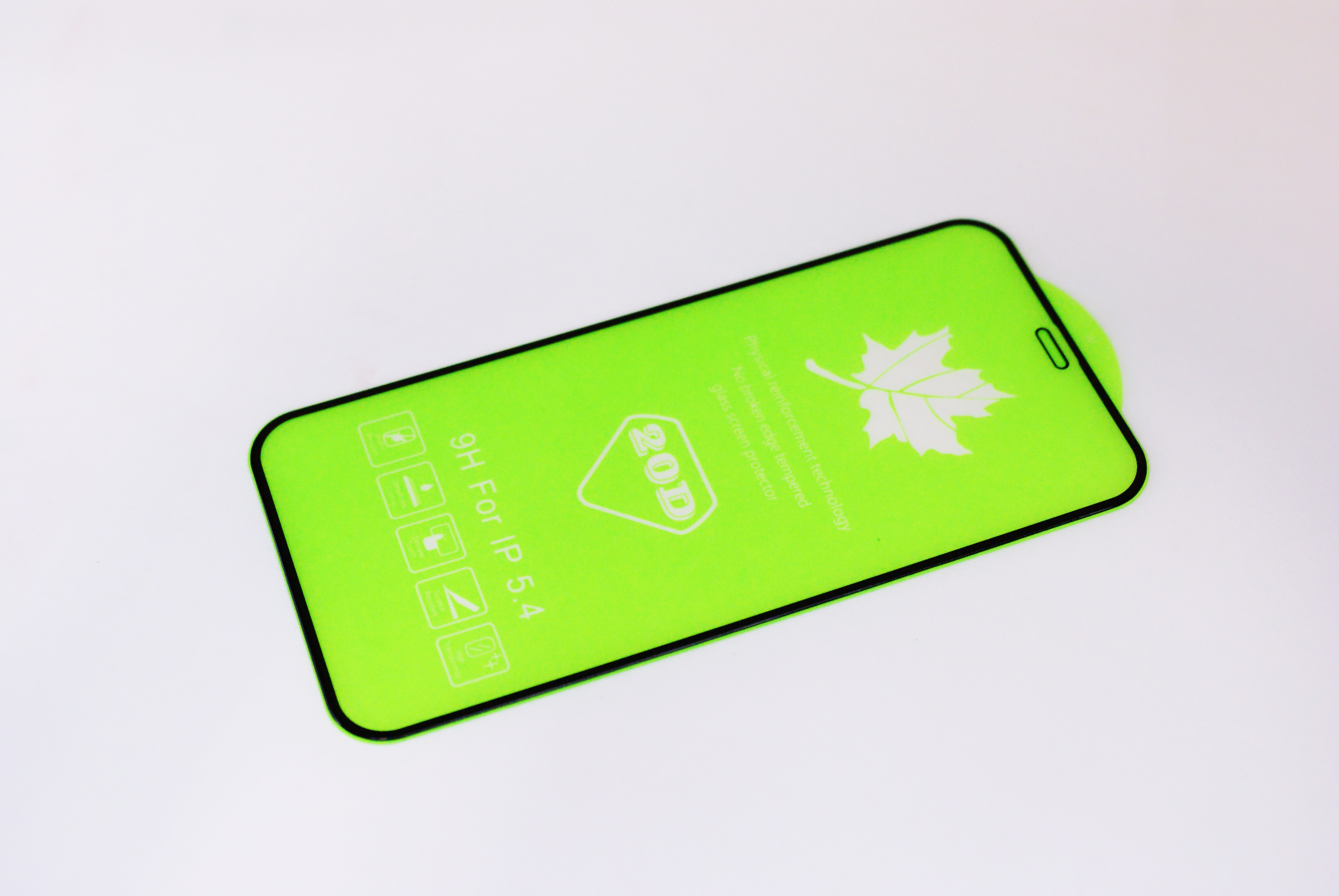 Защитное стекло iPhone 12 mini 5-10D, черное (тех упаковка)