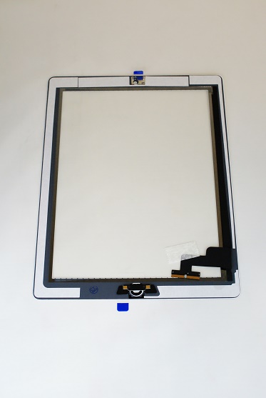 Тачскрин iPad 2 с кнопкой Home (A1395/ A1396/ A1397), Белый (Org)