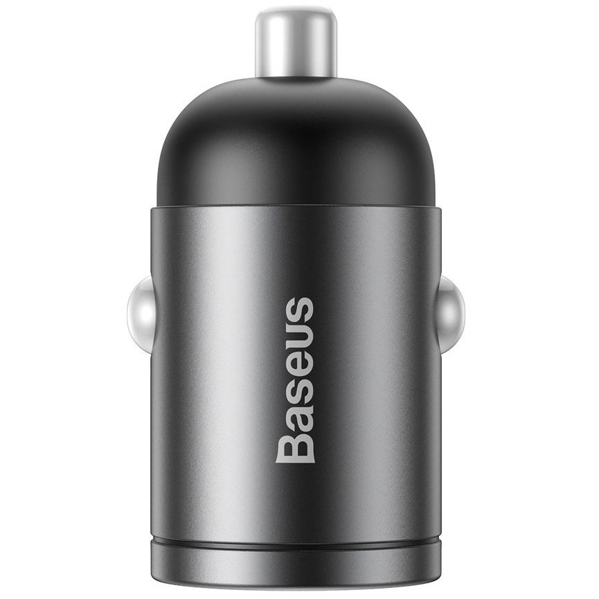 Автомобильный адаптер BASEUS Tiny Star Mini (USB-C, 5A, 30W), серый